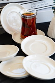 Hermia Juego de 6 platos de porcelana Rüya Yalın de 12 cm
